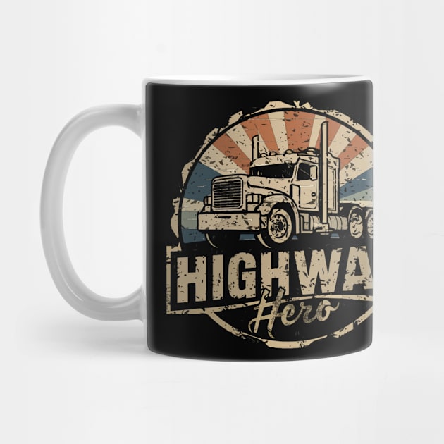 Retro Vintage Truck Driver Design For Men Trucker by TopTees